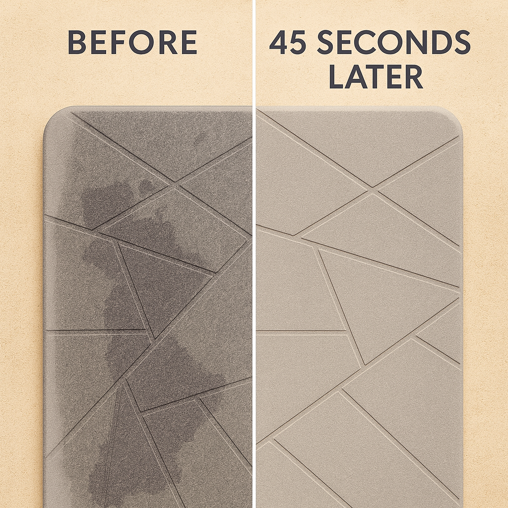 Triangles Diatomite Bath Mat
