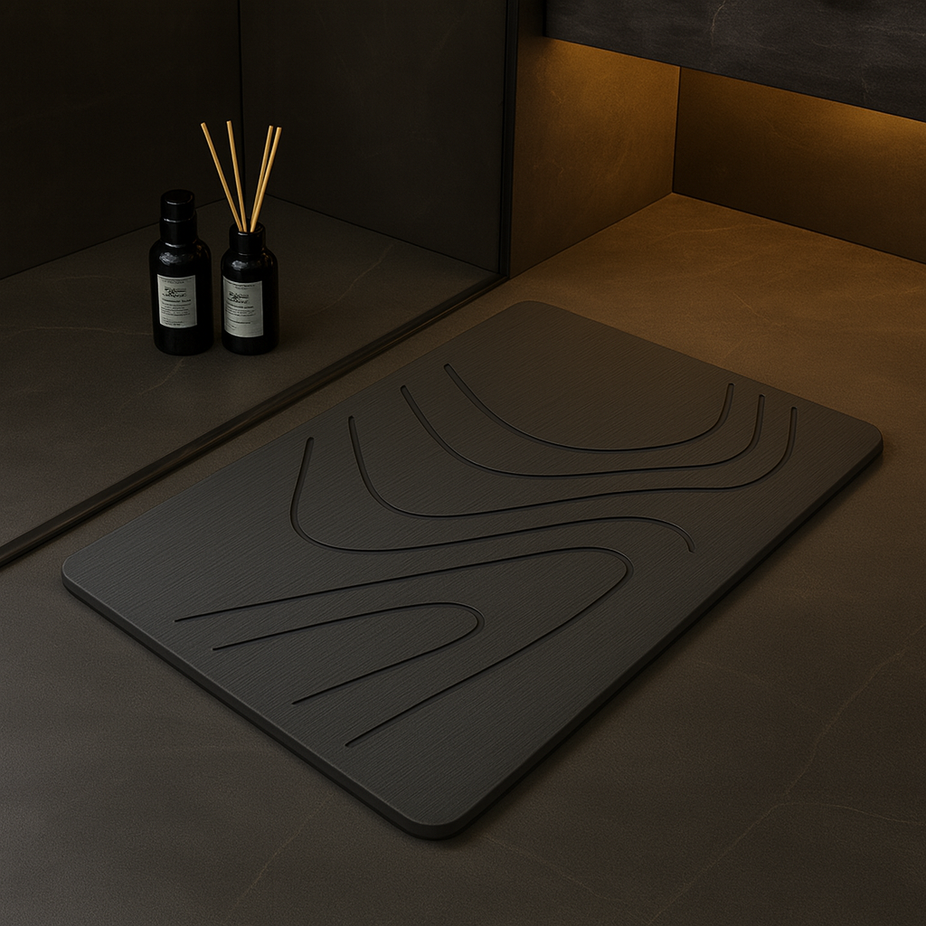 Organic Wave Diatomite Bath Mat