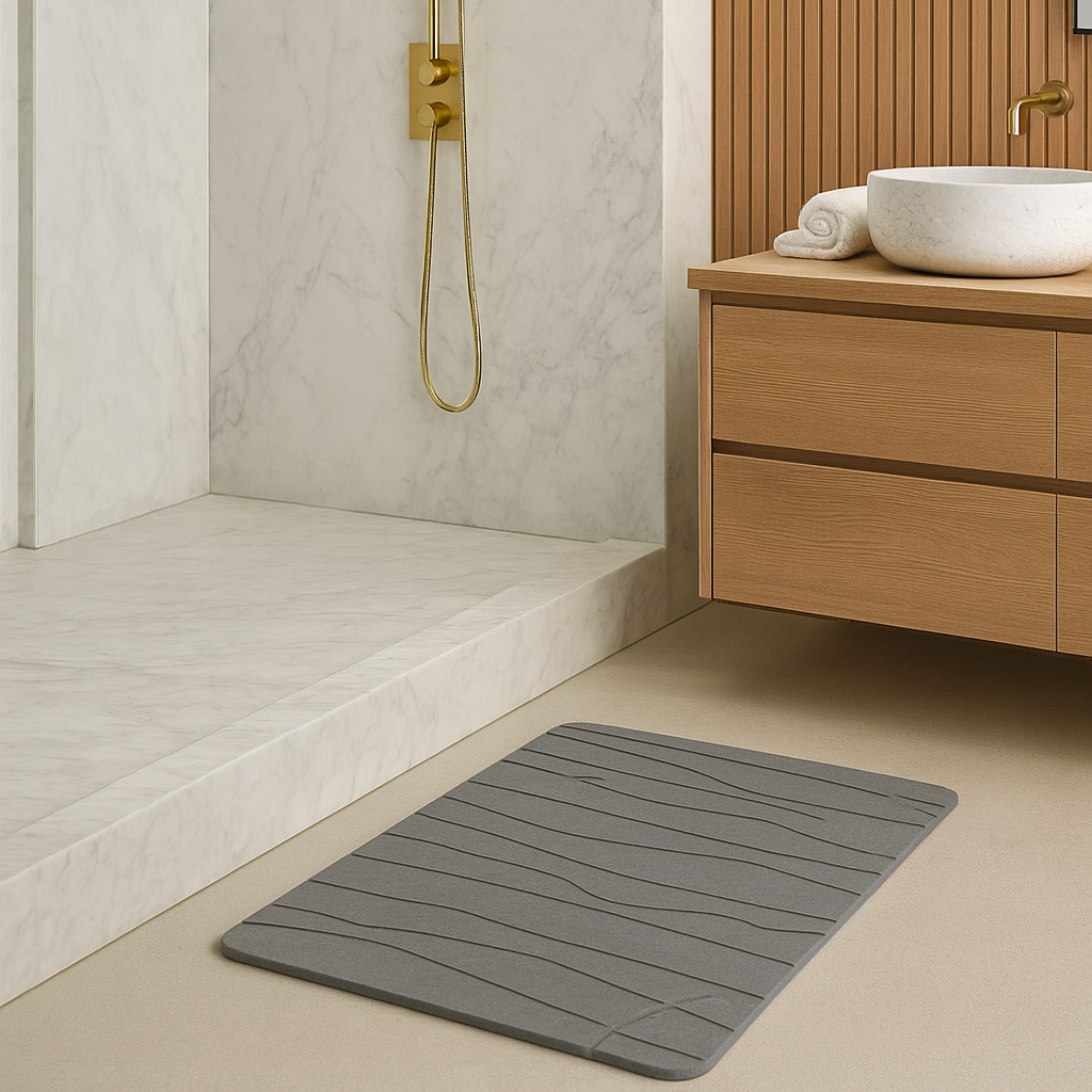 Stone Vein Diatomite Bath Mat